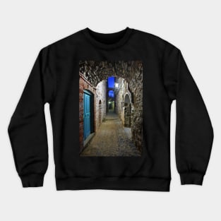 A medieval walk in Chios island Crewneck Sweatshirt